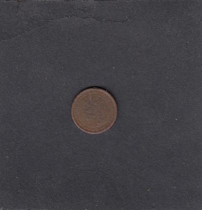 Beschrijving: 1/2 Cent WILHELMINA 